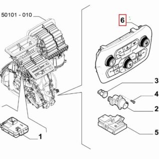 Jeep Renegade Kalorifer Kumanda Paneli Klimalı 735666027
